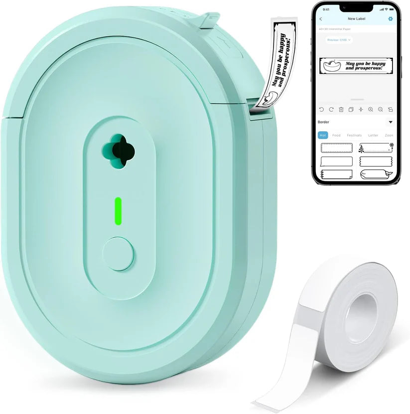 N12 Portable Bluetooth Label Maker (Green)