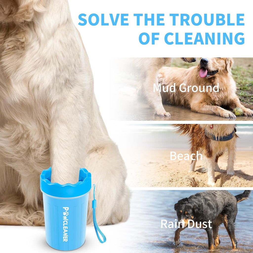 7-in-1 Dog Paw Cleaner Kit (Medium, Blue)