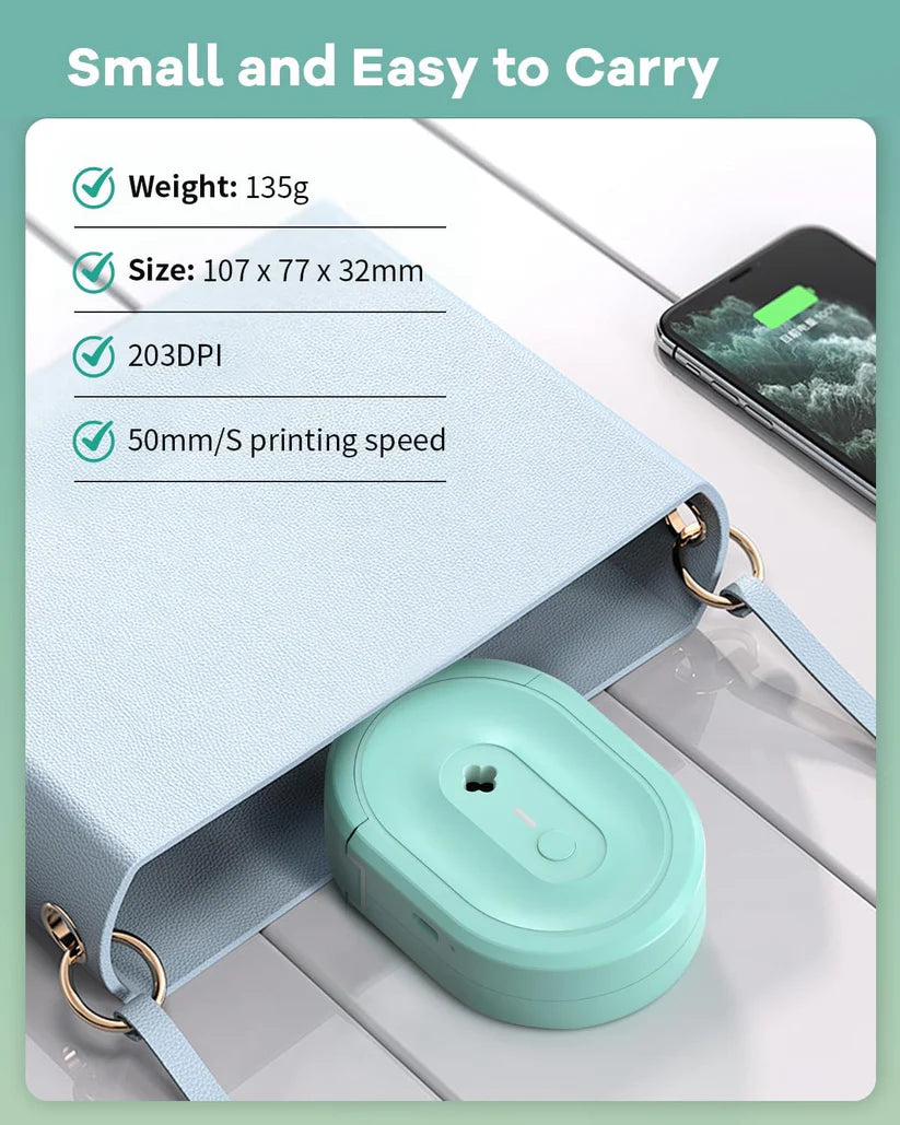 N12 Portable Bluetooth Label Maker (Green)