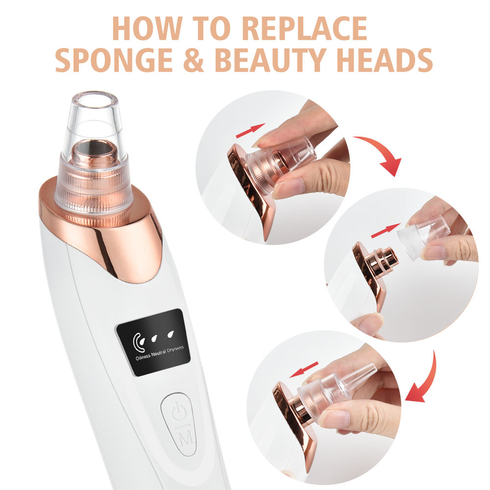 Vacuum Blackhead Remover Moisture Facial Suction Blackheads Black Spots Blackheads Removal Deep Cleansing Tools